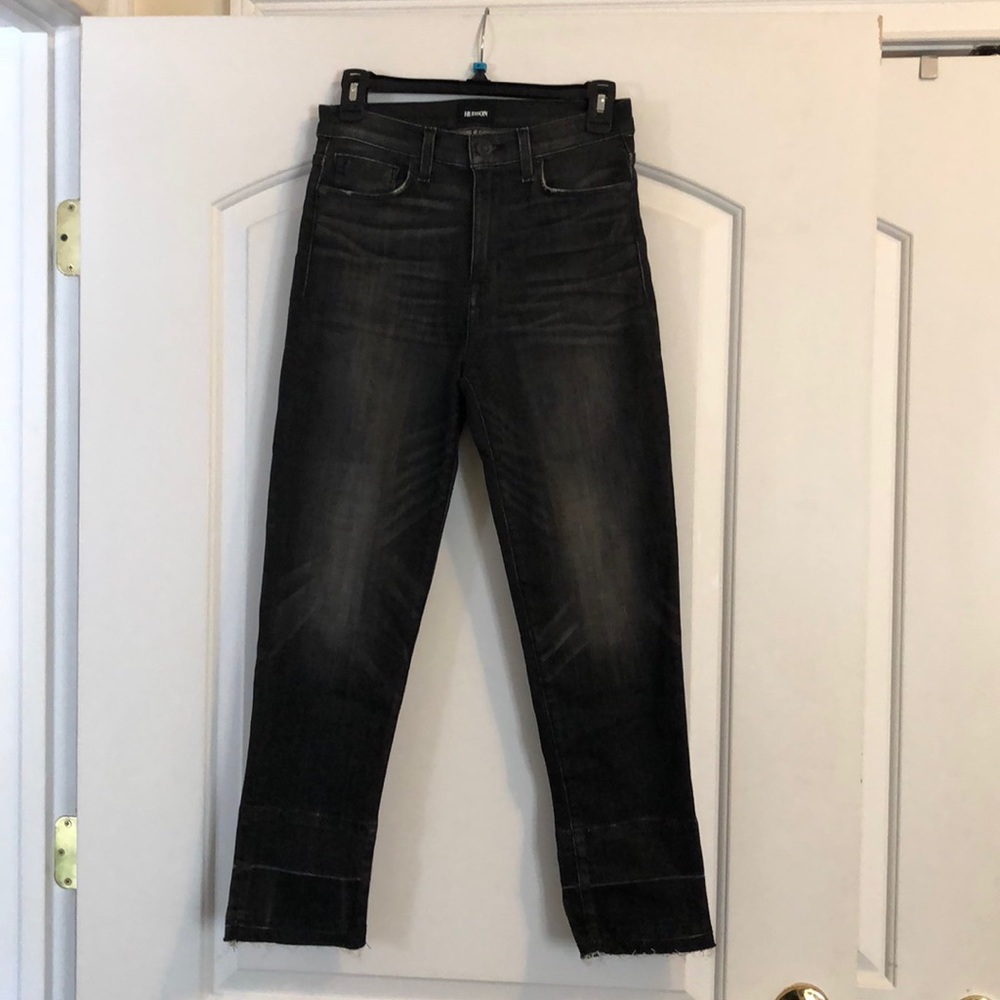 Hudson black cropped jeans